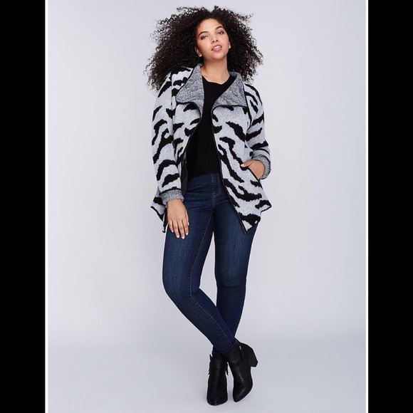 EUC Winter Camo Print Cozy Jacquard Overpiece - Picture 4 of 16